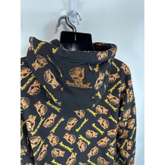 Barefox Hoodie Full Zip Size 2XL All Over Print Streetwear Y2K - Picture 10 of 11